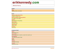 Tablet Screenshot of erikkennedy.com